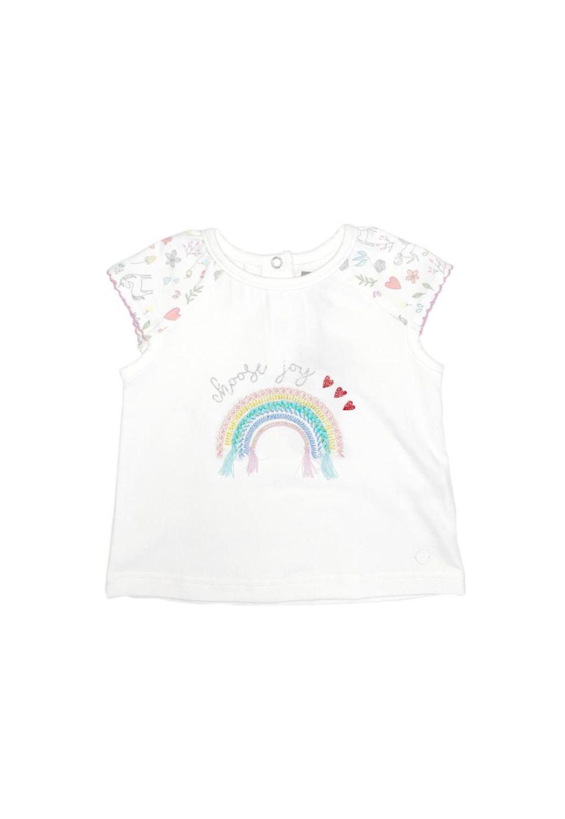 Polera Bebe Niña Blanco Pillin-0