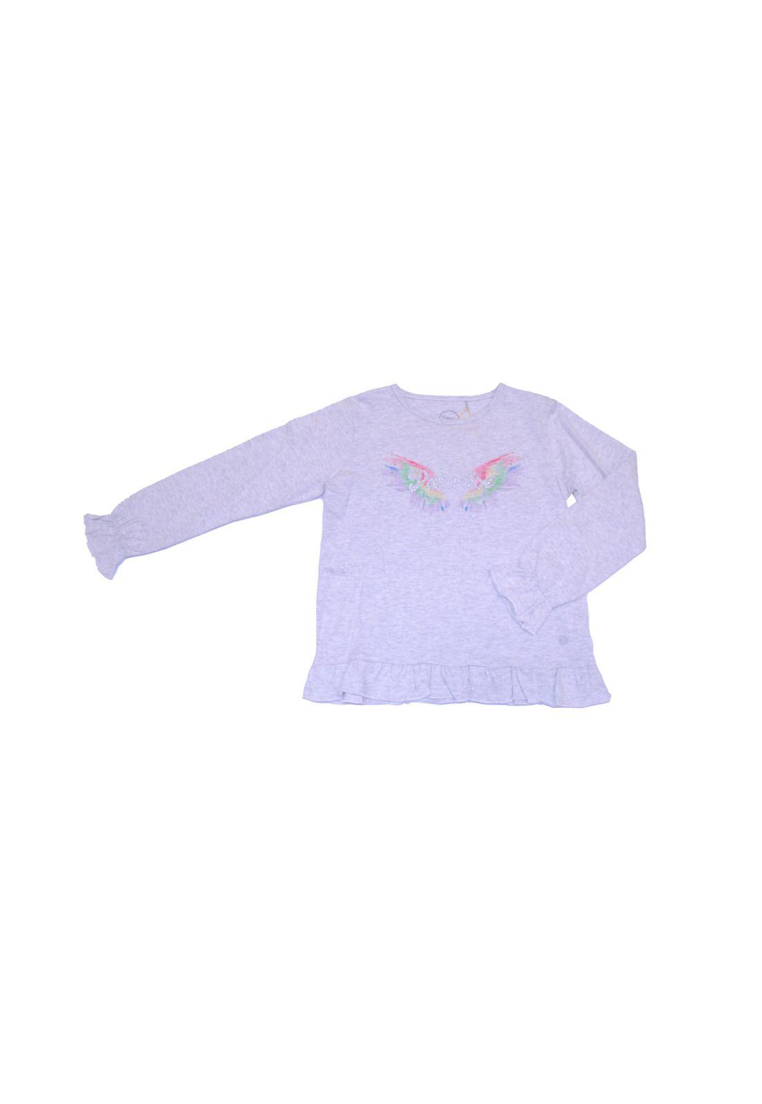 Polera Niña Gris claro Pillin-1