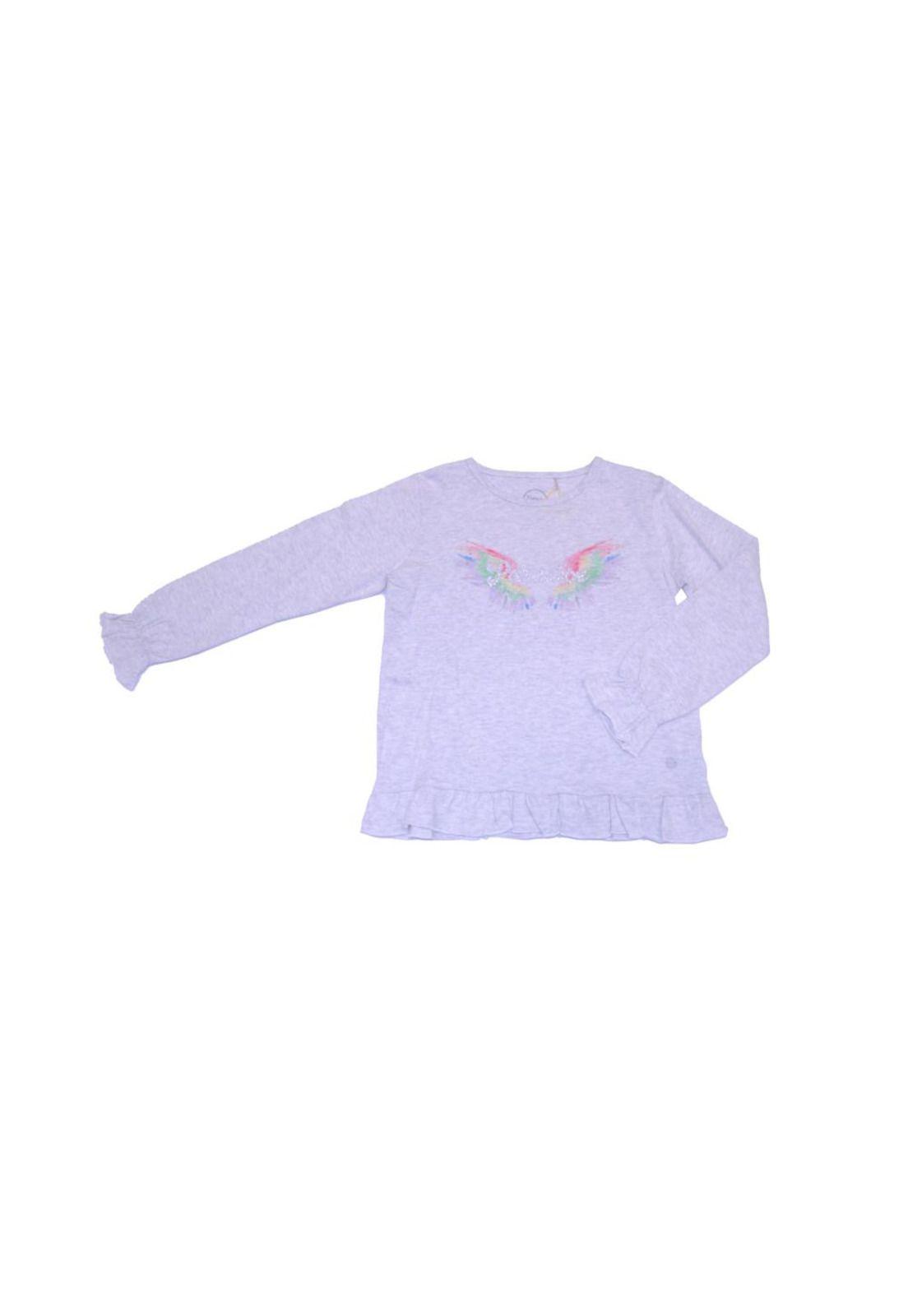 Polera Niña Gris claro Pillin-0