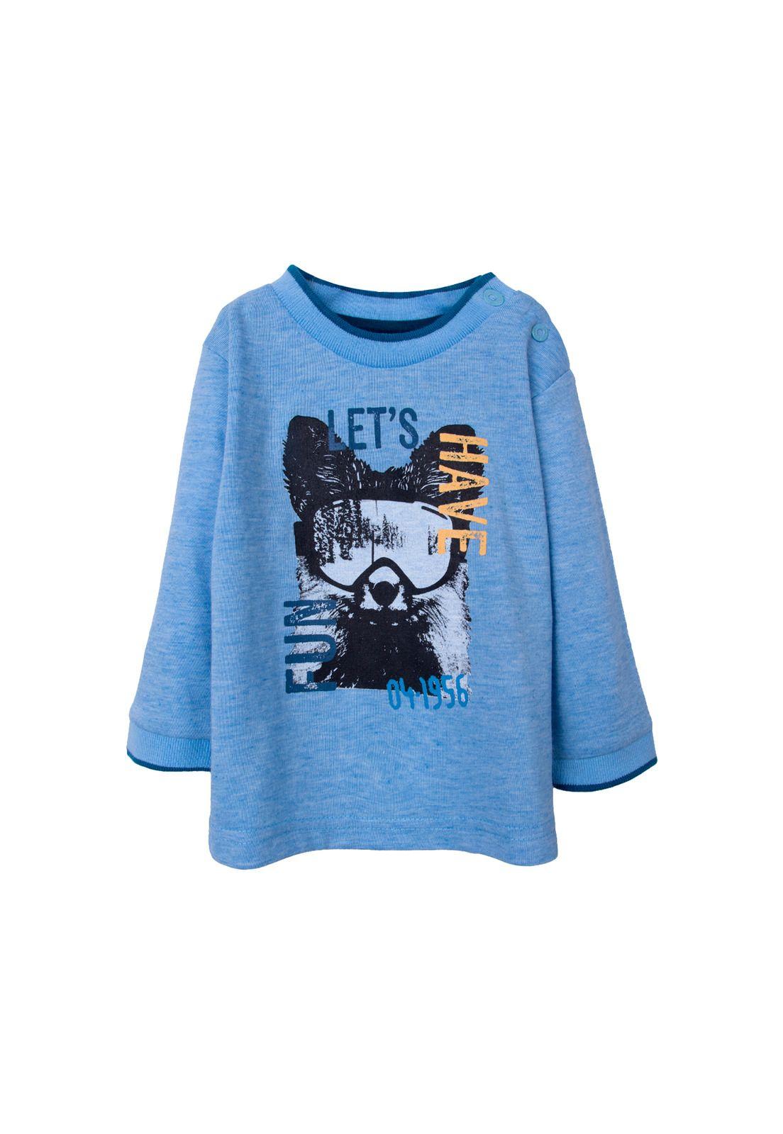 Polera  Gris Niño Pillin (PVD631-26MLG)-0