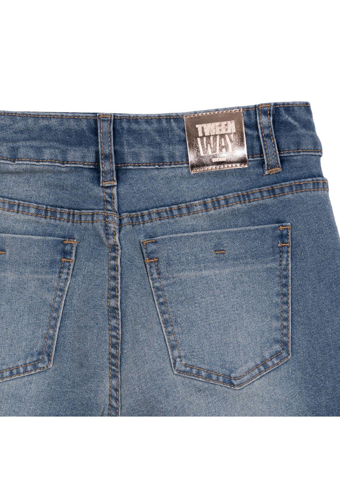 Jeans Niña Wide Leg Azul Piedra Pillin-3