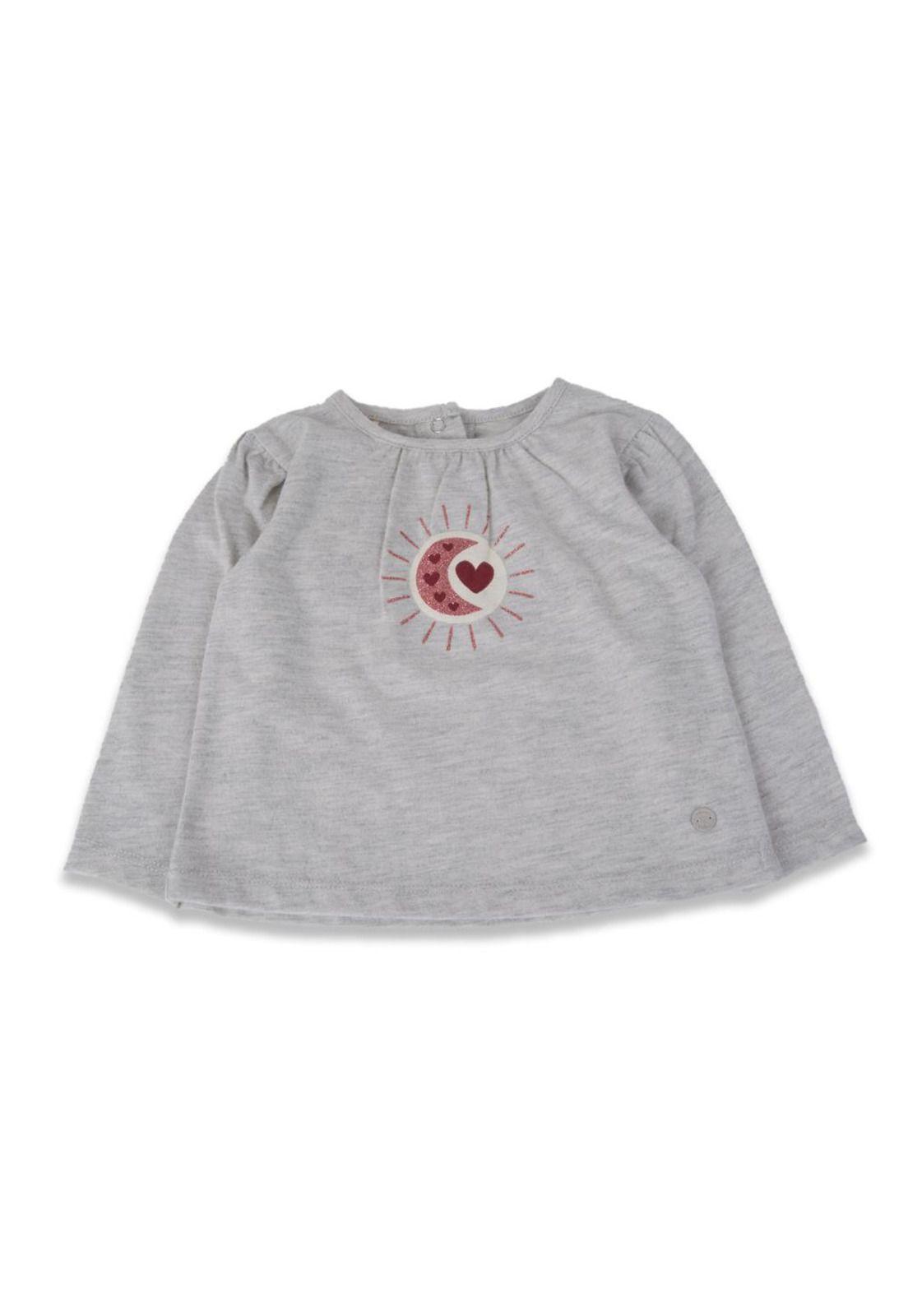 Polera Bebé Niña Gris claro Pillin-0