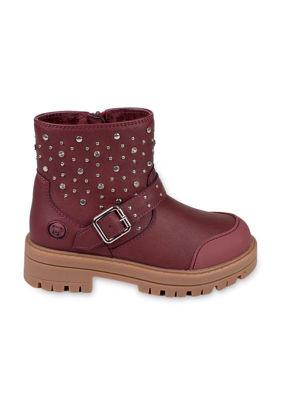 Botin Niña Rojo Pillin (PZD319-26BUR)-1