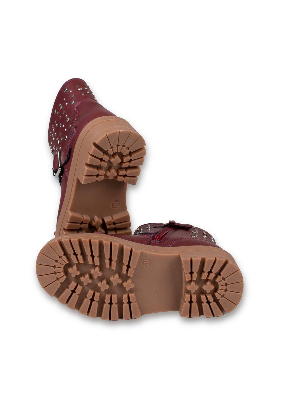 Botin Niña Rojo Pillin (PZD319-26BUR)-3