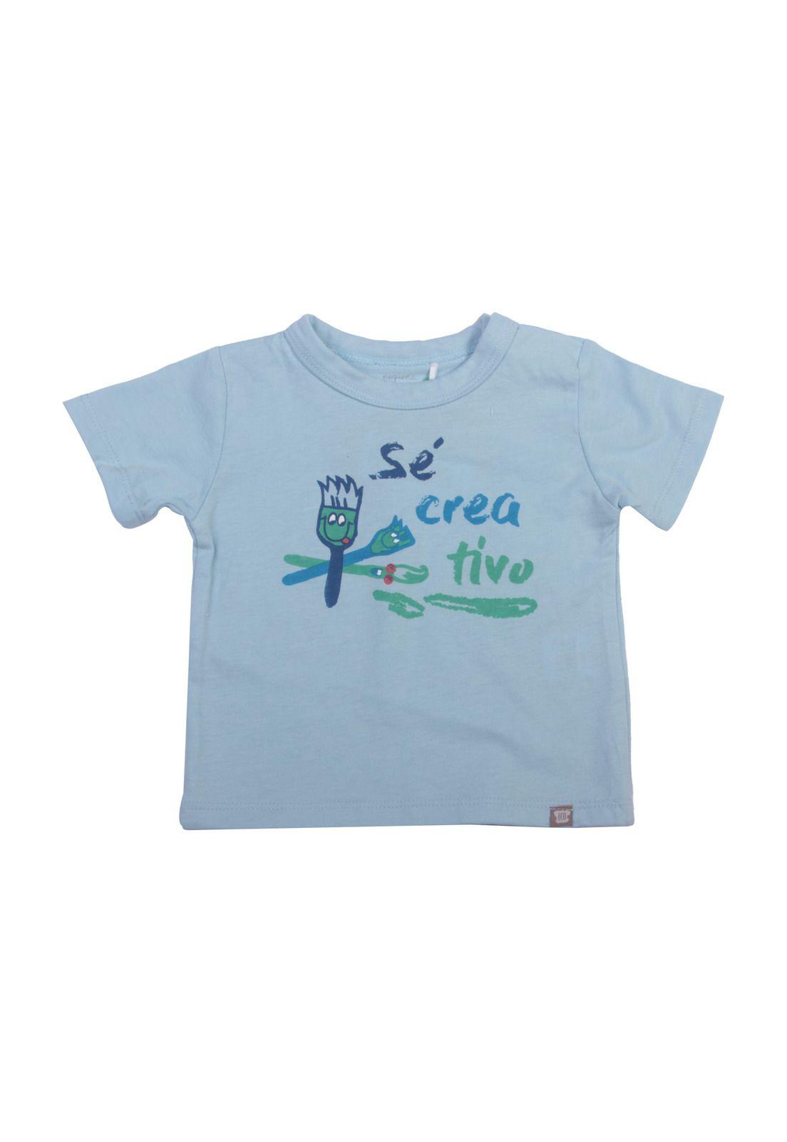 Polera Bebe Niño Celeste Pillin-1