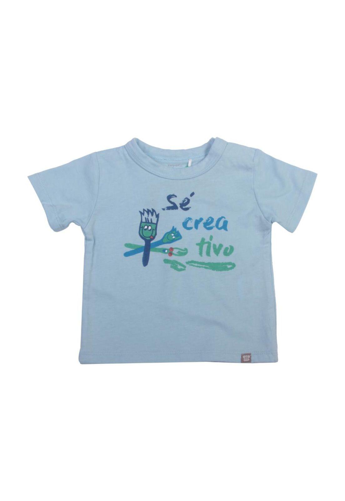Polera Bebe Niño Celeste Pillin-0