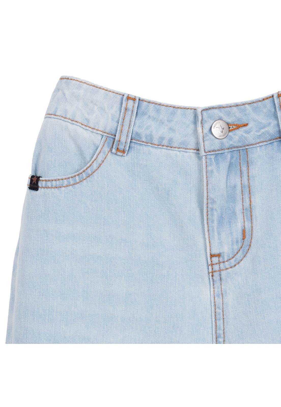 Jeans Niña Culotte con Broderie Denim Pillin-2