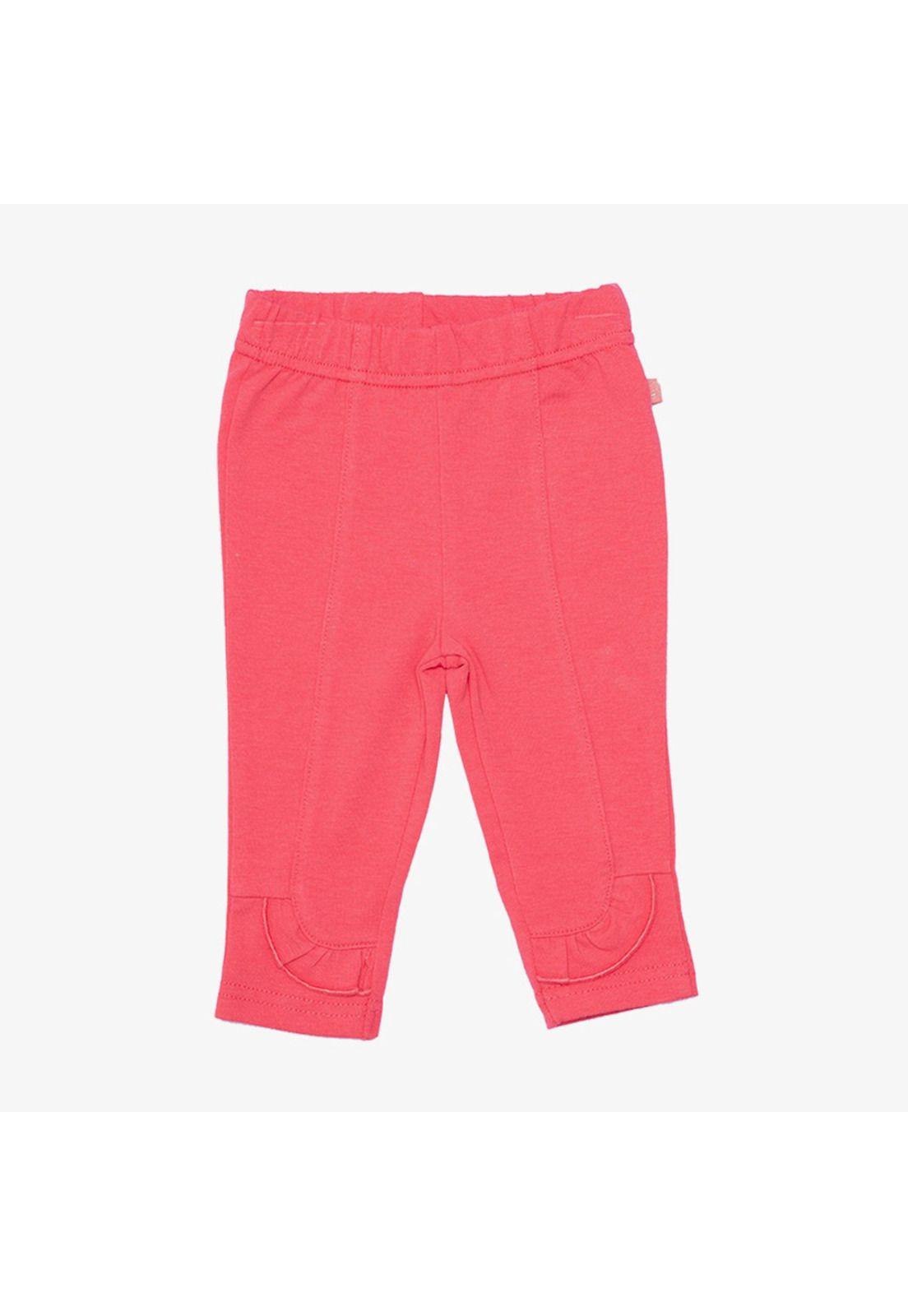 Calza Vuelos Algodón Verano Niña Coral-1