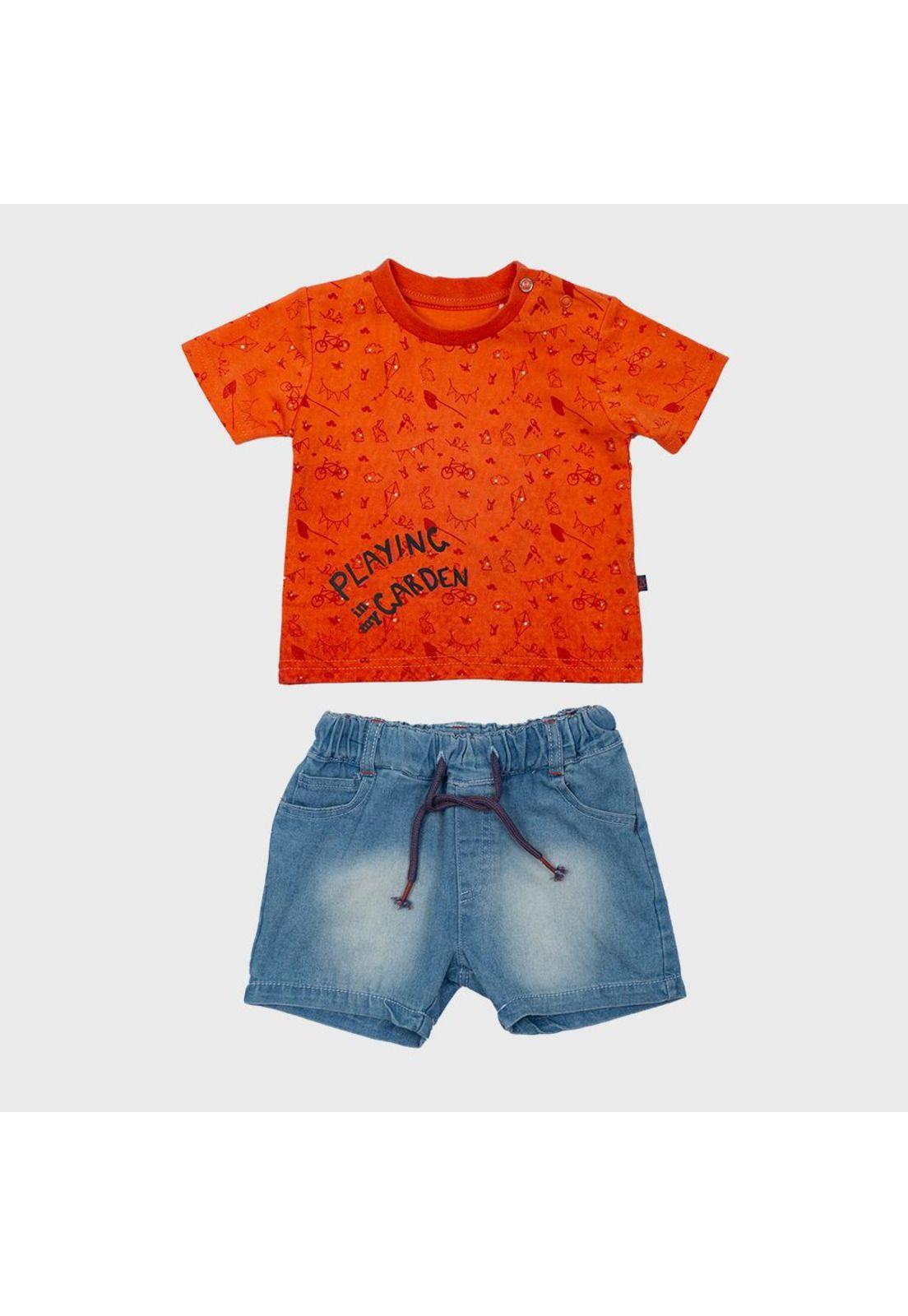 Conjunto Bebé Niño Denim Pillin-0