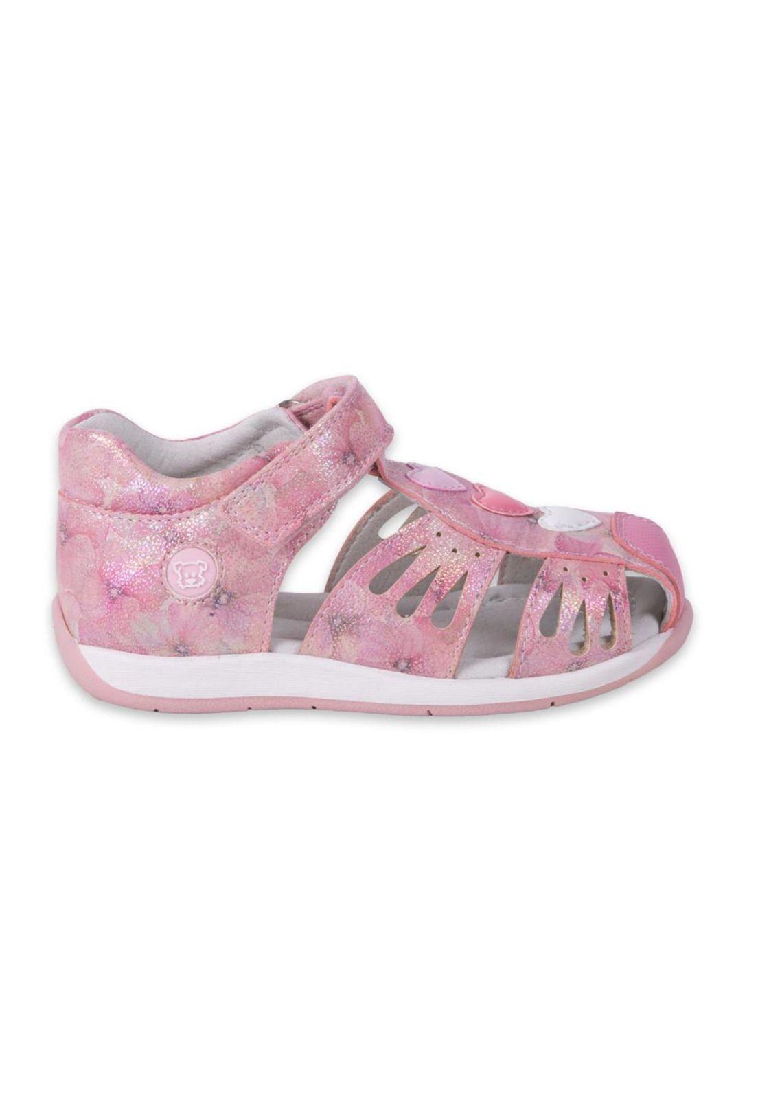 Sandalias Clasico Bebe Niña Rosado Pillin-2