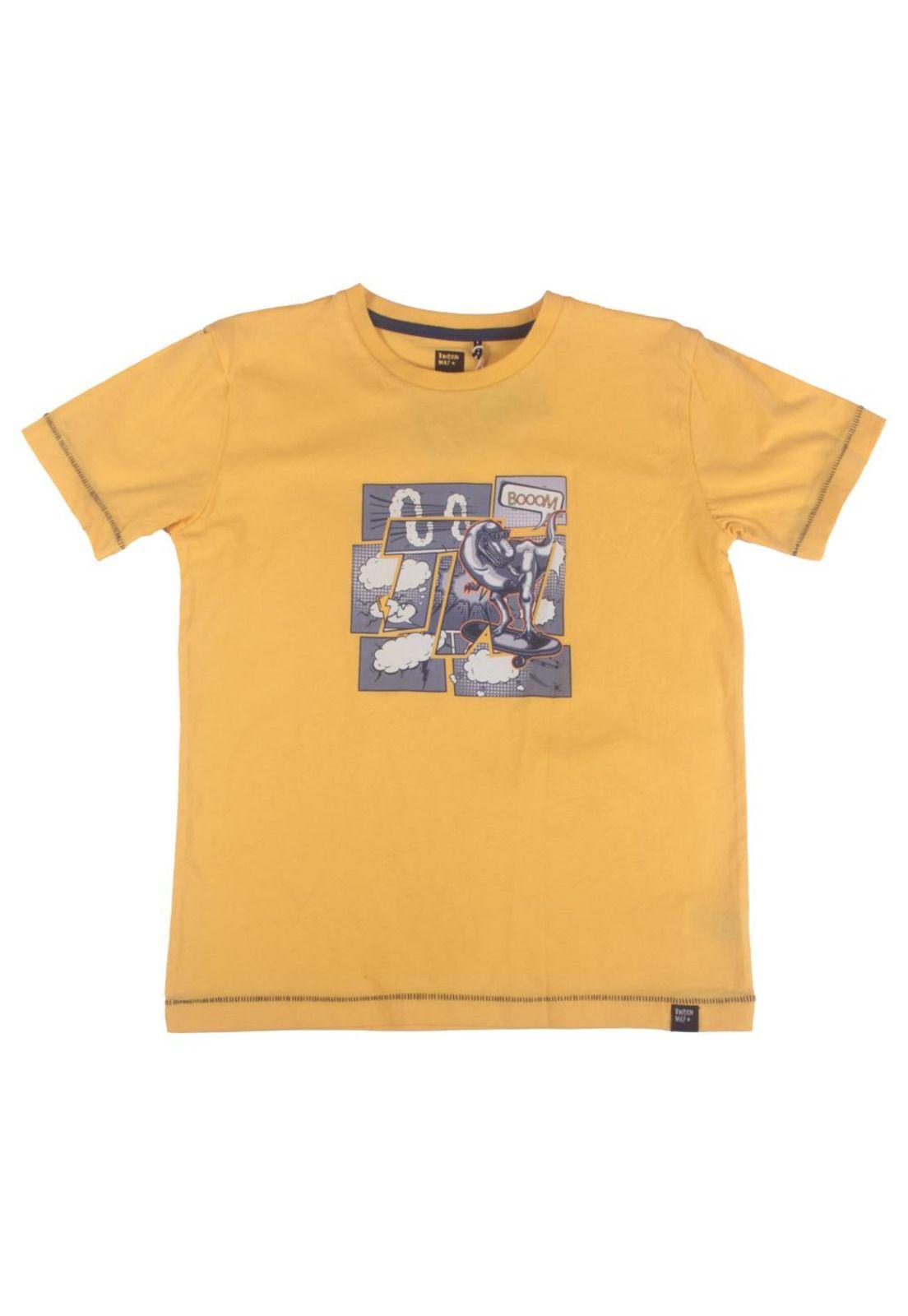 Polera Niño Amarillo Pillin-0