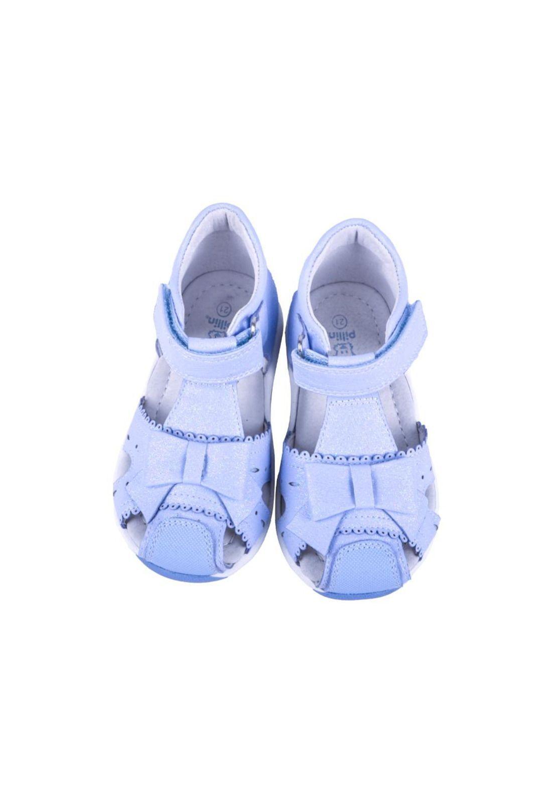 Sandalias Bebe Niña Celeste Pillin-1