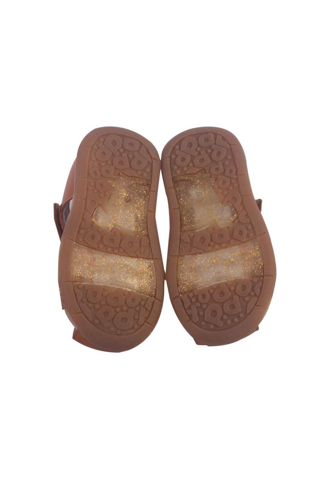 Sandalias Bebe Niña Café Pillin-3