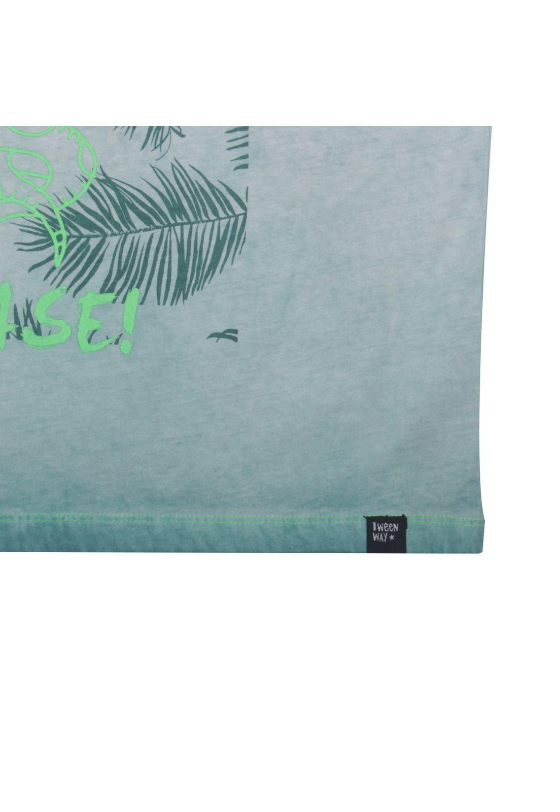 Polera Niño Verde Pillin-4