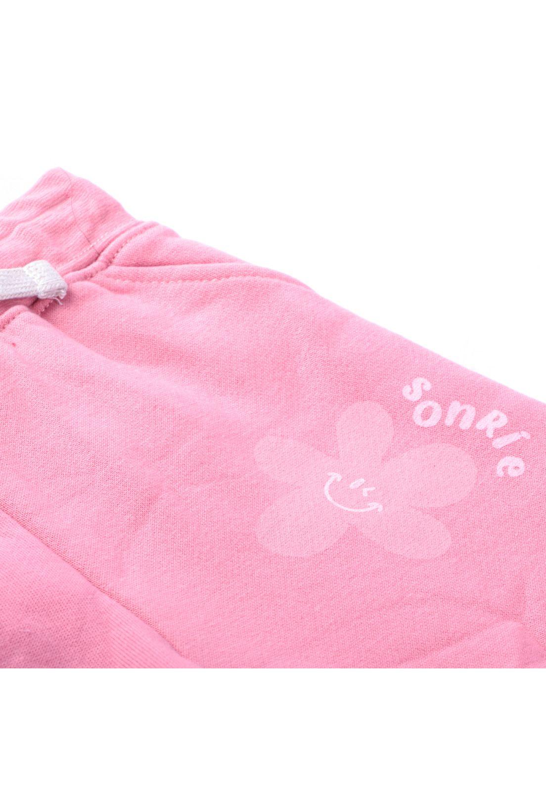 Pantalón Buzo Bebé Niña Rosado Pillin-1