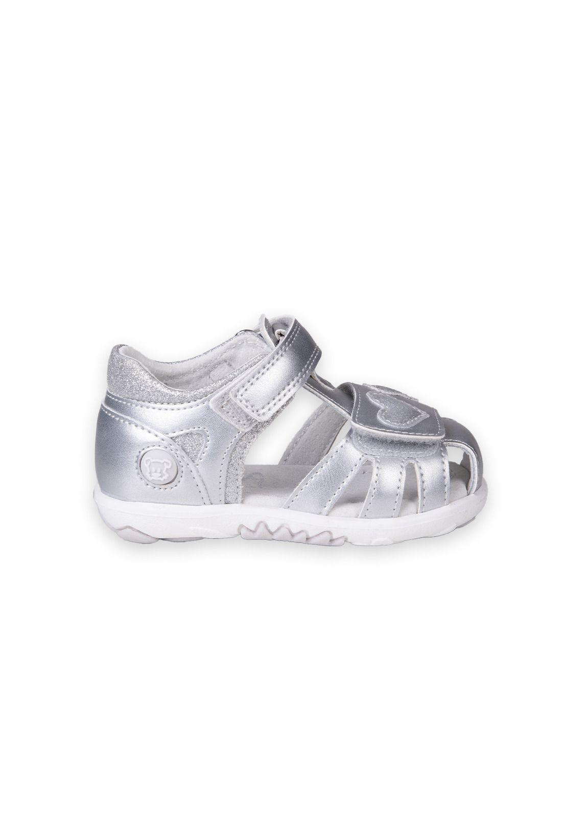 Sandalias Bebé Niña Plateado Pillin (PZC417-25PLA )-1