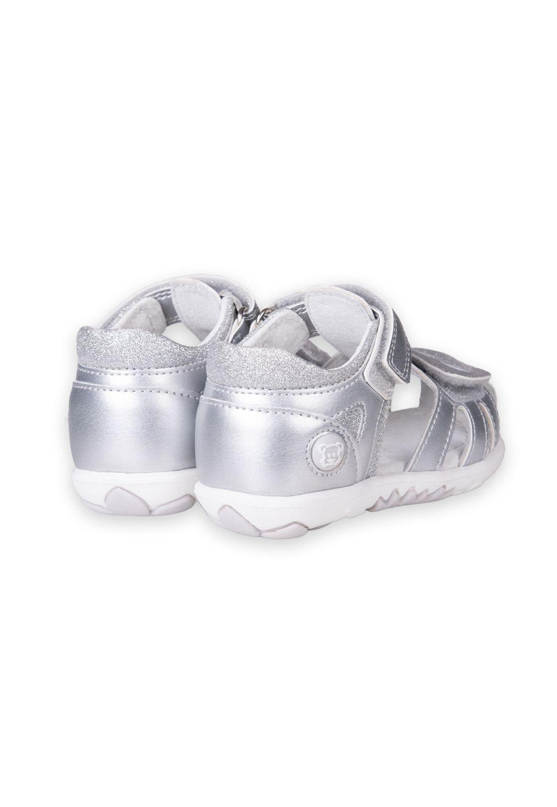 Sandalias Bebé Niña Plateado Pillin (PZC417-25PLA )-2