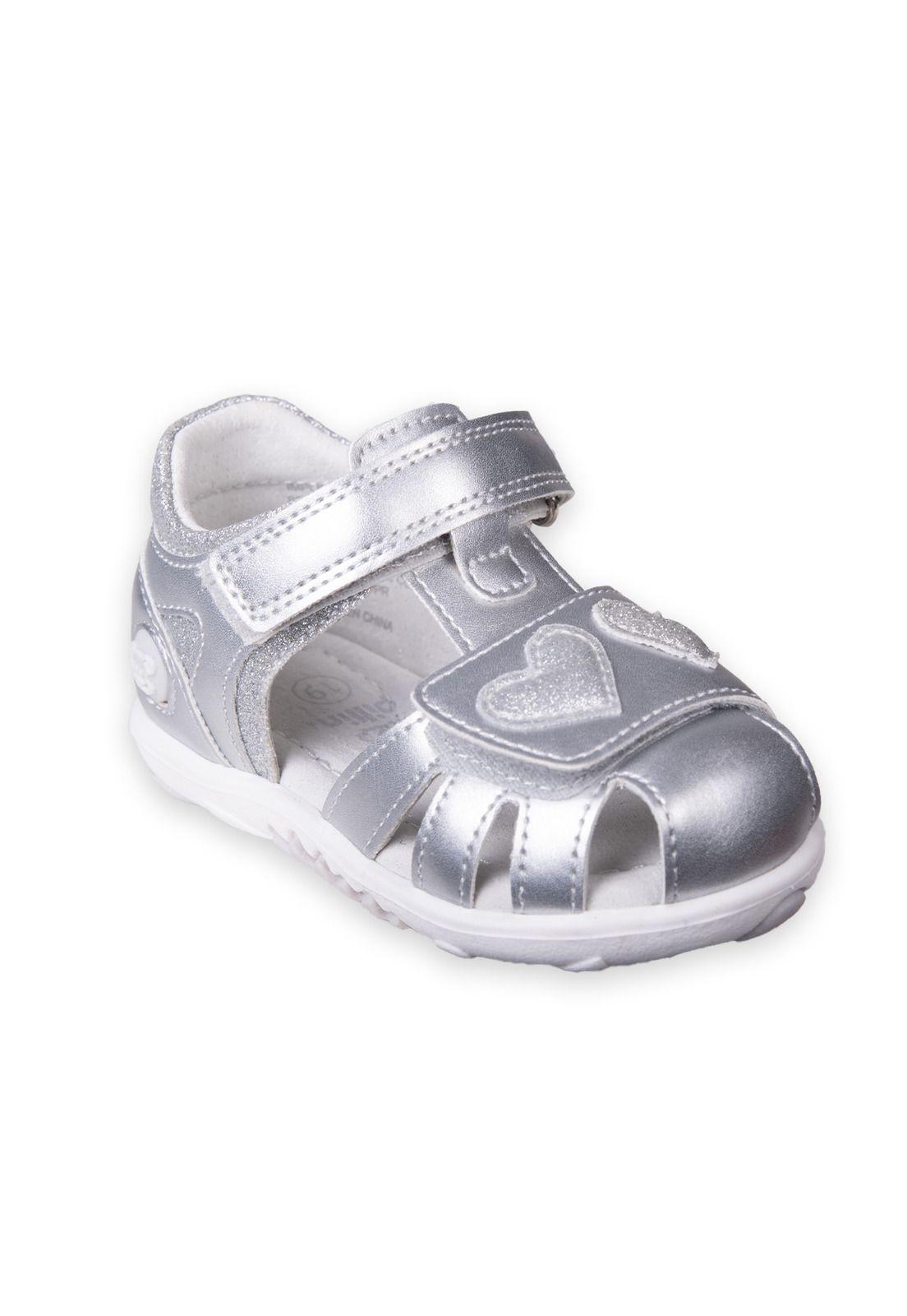 Sandalias Bebé Niña Plateado Pillin (PZC417-25PLA )-4