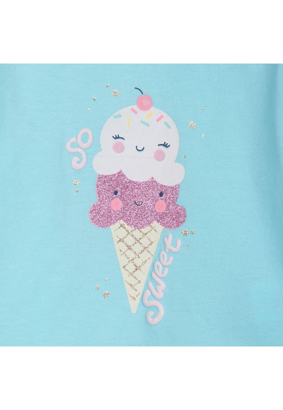 Polera Bebé Niña Manga Larga Estampado Helado Calipso Pillin-2