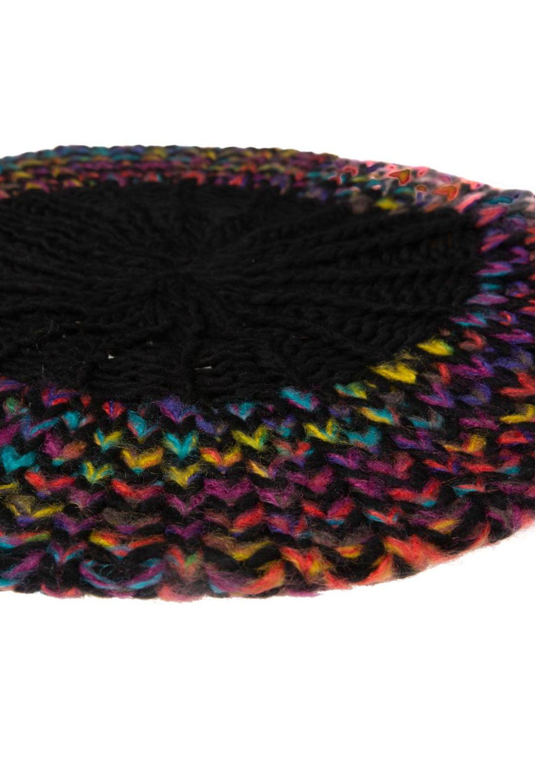 Gorro Bebe Niña Negro Pillín-3