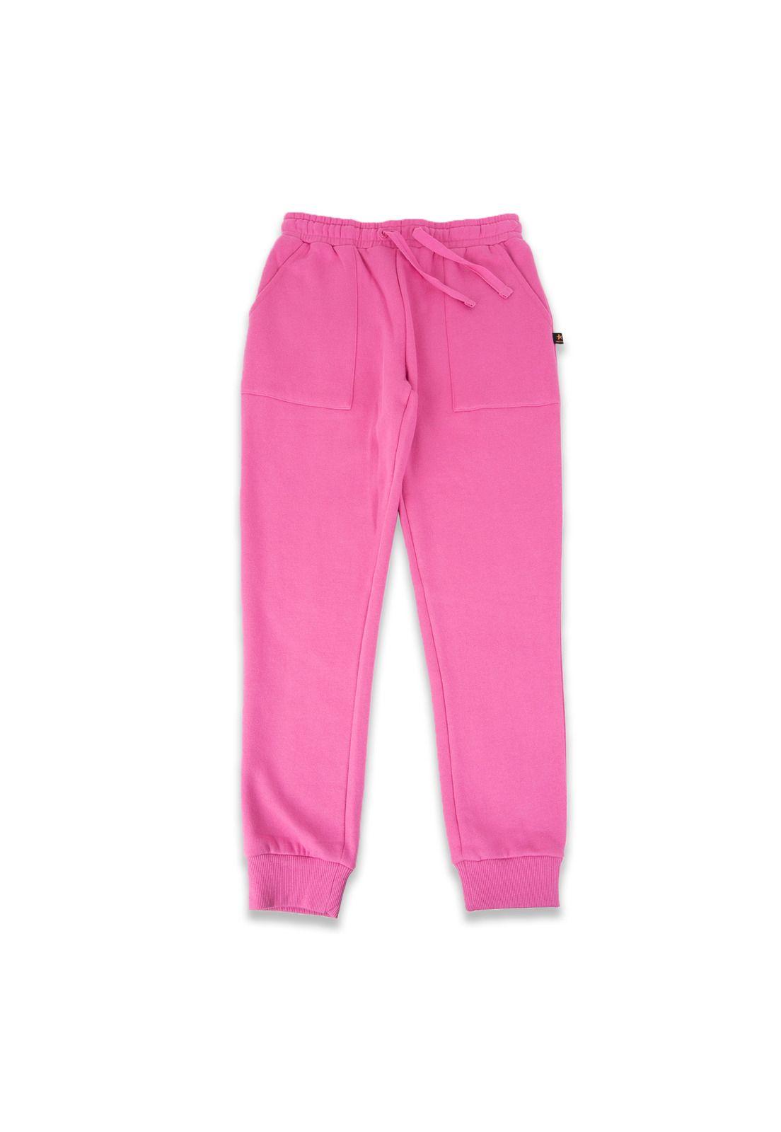 Pantalón de buzo Niña Fucsia Pillin-0