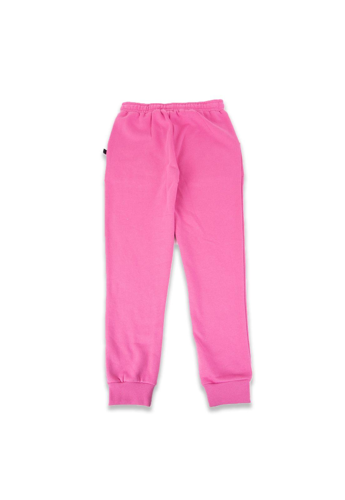 Pantalón de buzo Niña Fucsia Pillin-2