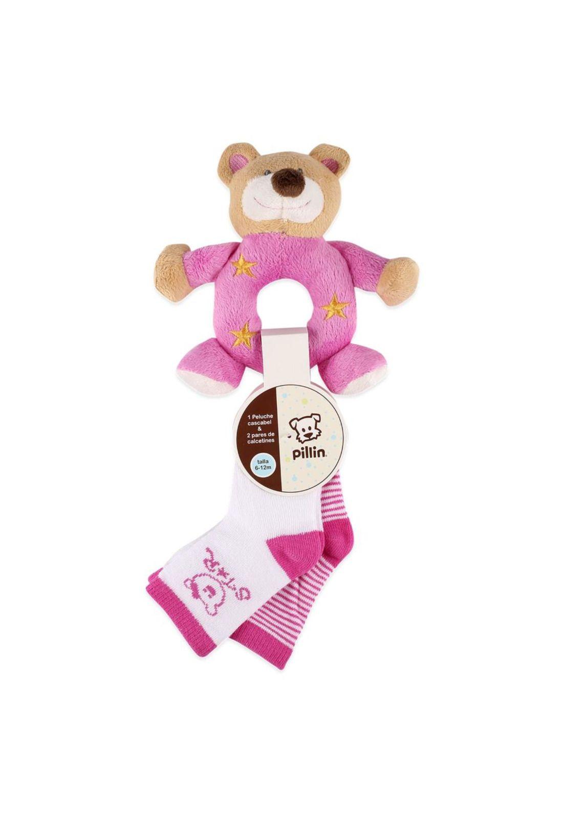 Casc.Cal/Conej.Ros Algodón Verano Niño Rosado-0