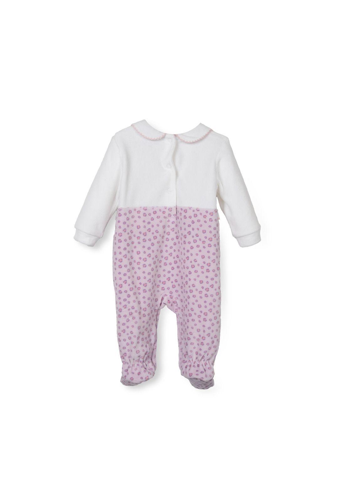 Osito Plush Recién Nacido Niña Bordado Estampado Lila-1