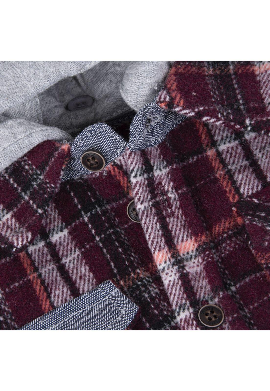 Camisa Bebé Niño Burdeo Pillin-2