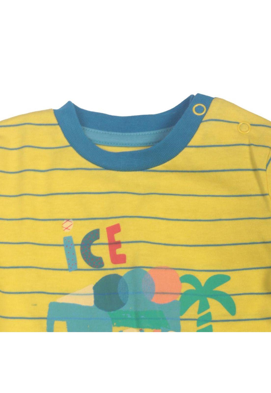 Conjunto Bebe Niño Amarillo Pillin-3