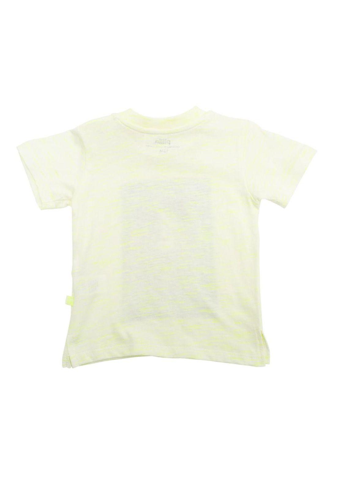 Polera Tiburon Bebe Niño Amarillo Pillin-1
