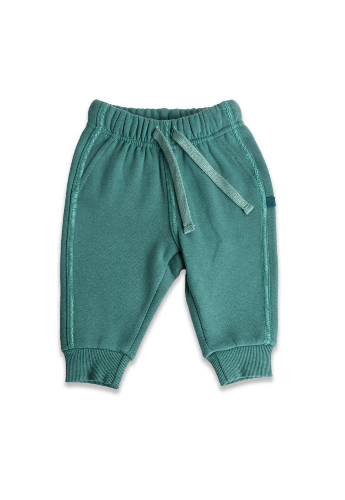 Pantalón de buzo Bebé Niño Verde Pillin-0