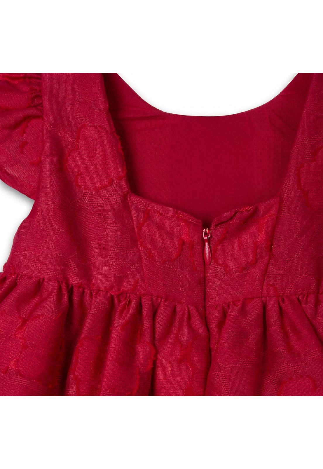 Vestido  Niña Rojo Pillin (PVC845-25ROJ)-3
