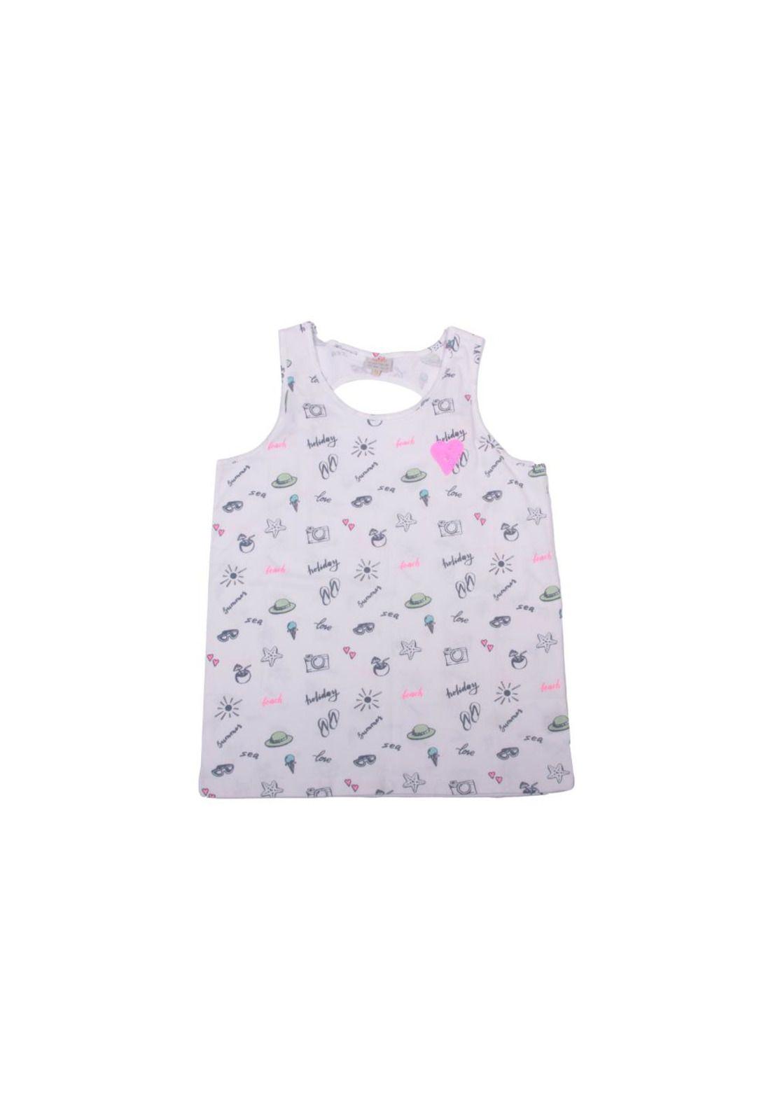 Polera Niña Blanco Pillin-0