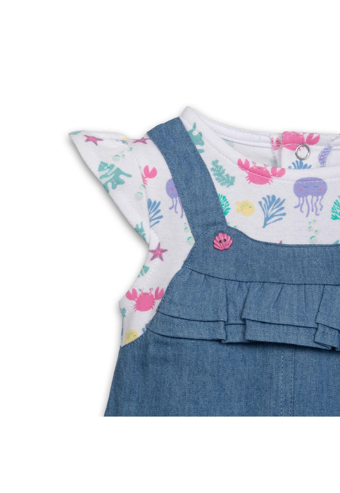 Mameluco Recién Nacido  Denim Pillin (PVC217-25DEN)-1