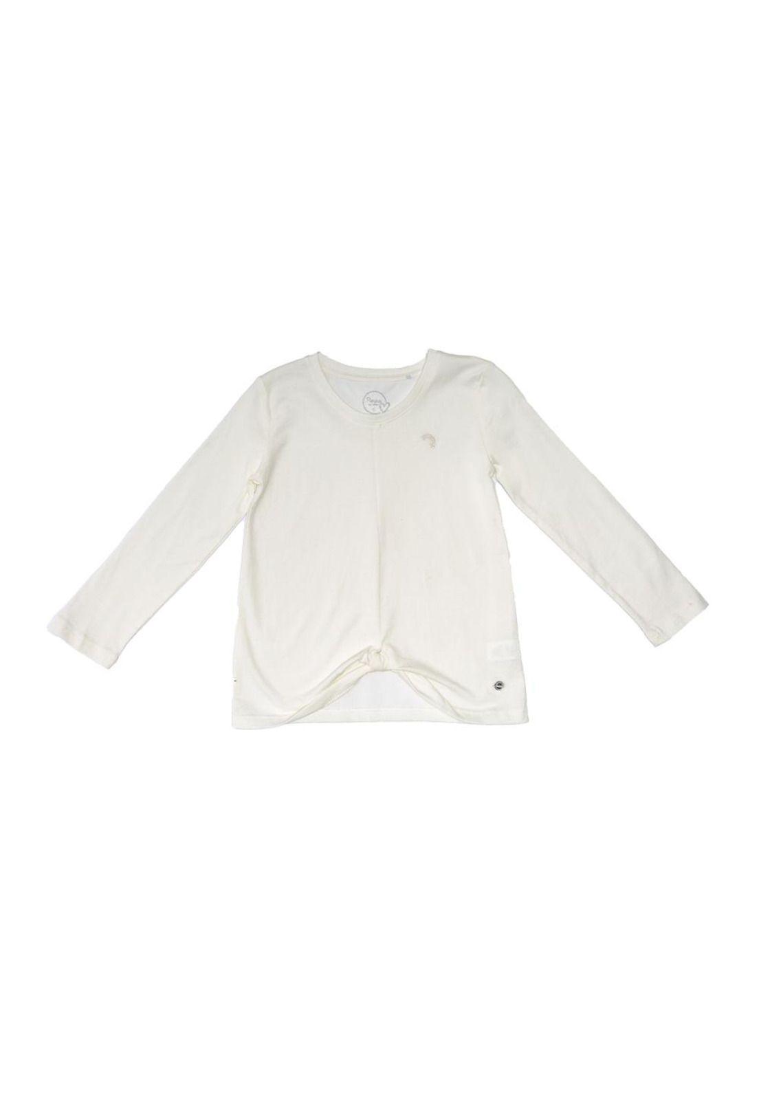 Polera Manga Larga Niña Crudo Pillin-0