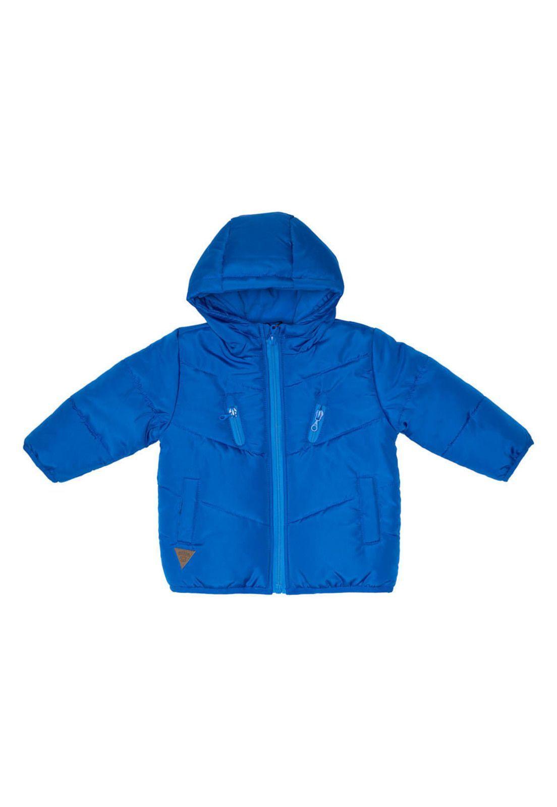 Parka Bebe Niño Azul Pillin-2