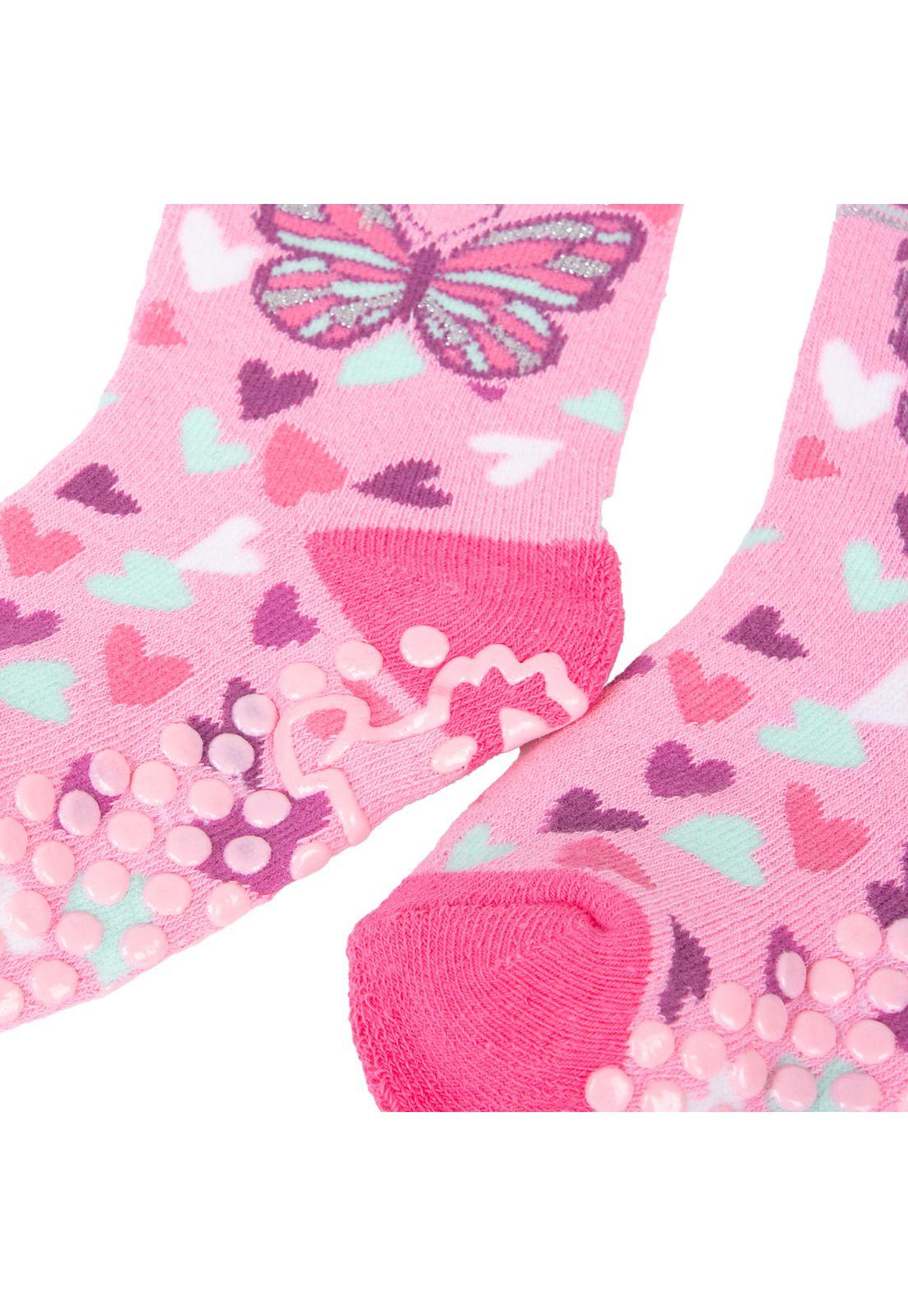 Calcetines  Rosado Niña Pillin (PAD107-26FUC)-1