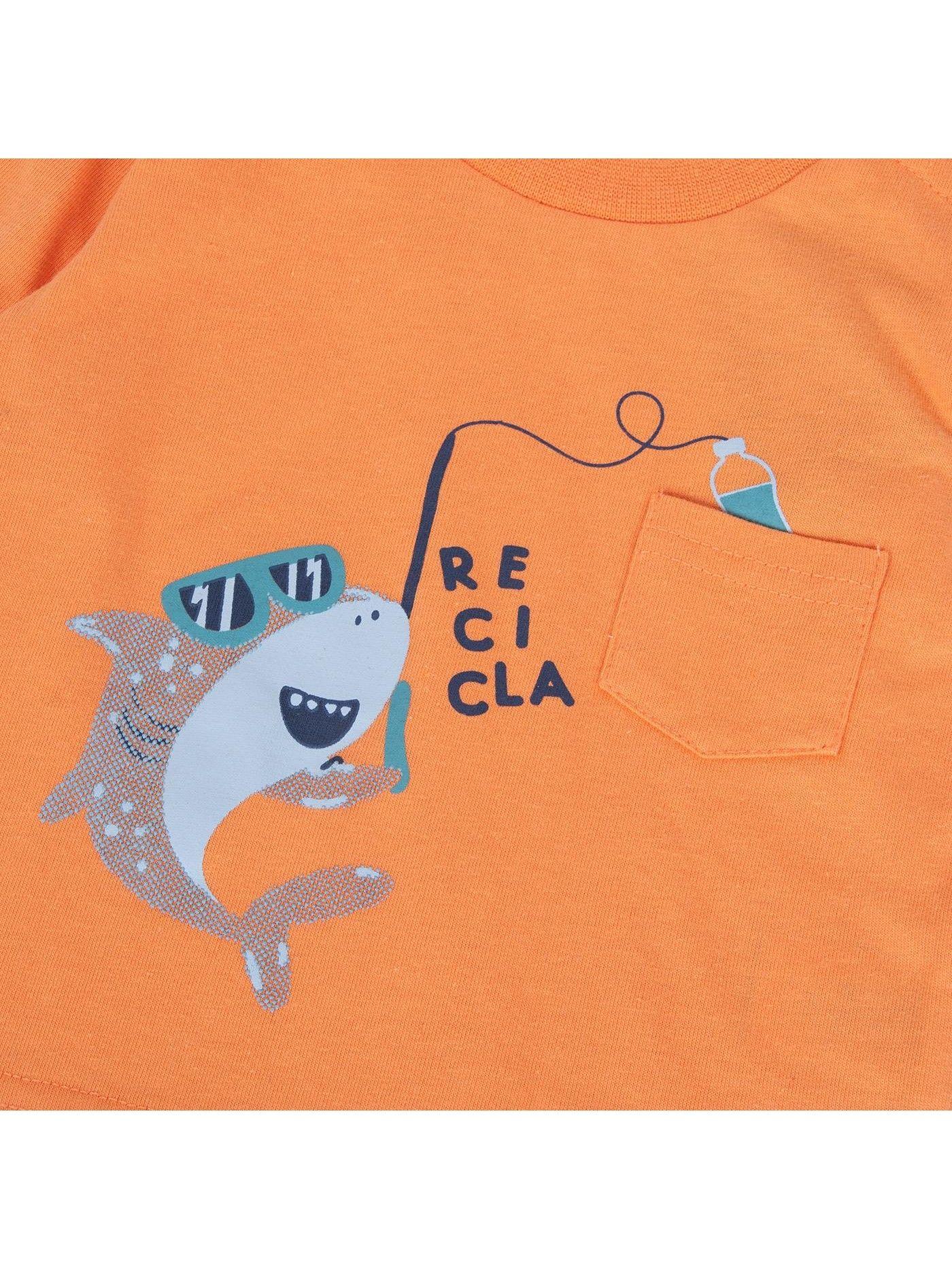 Polera Bebé Niño Naranja Pillin-1