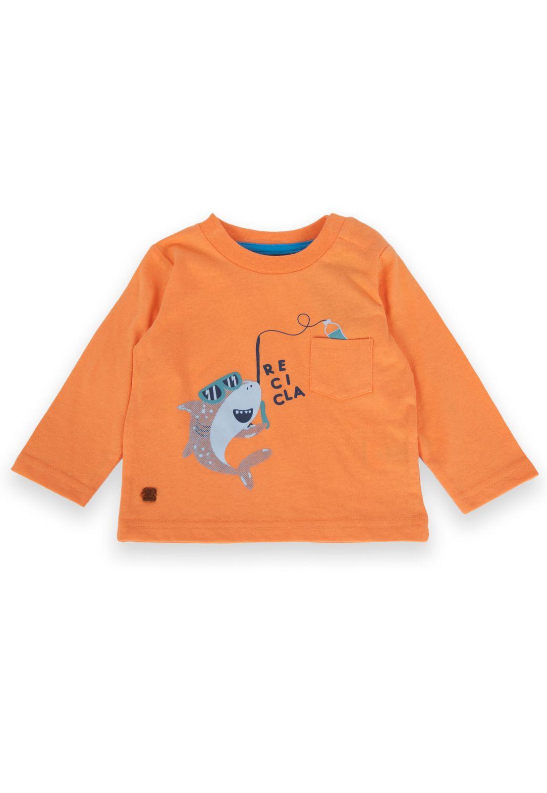 Polera Bebé Niño Naranja Pillin (PVA601-24NAR)-0
