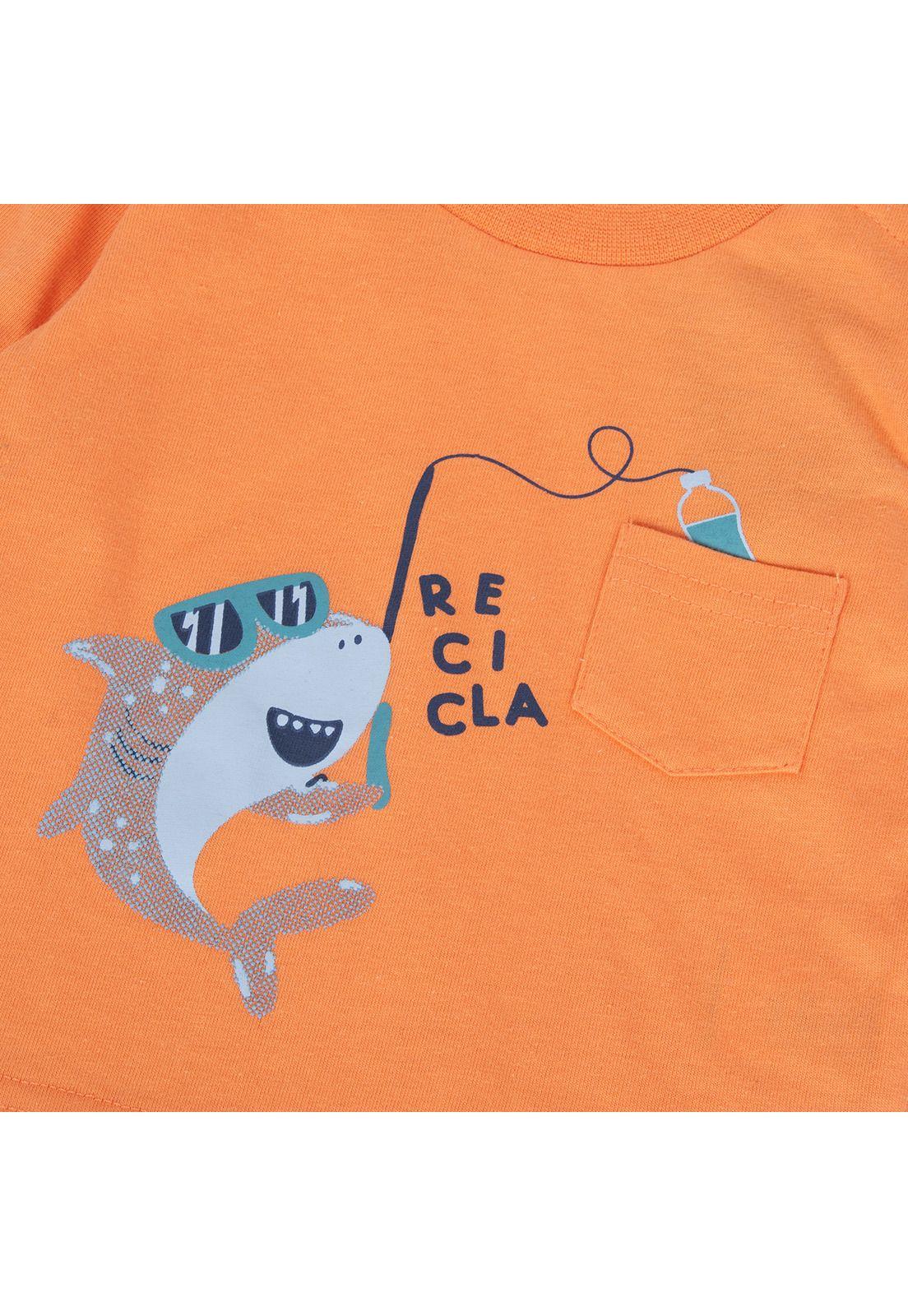 Polera Bebé Niño Naranja Pillin (PVA601-24NAR)-1