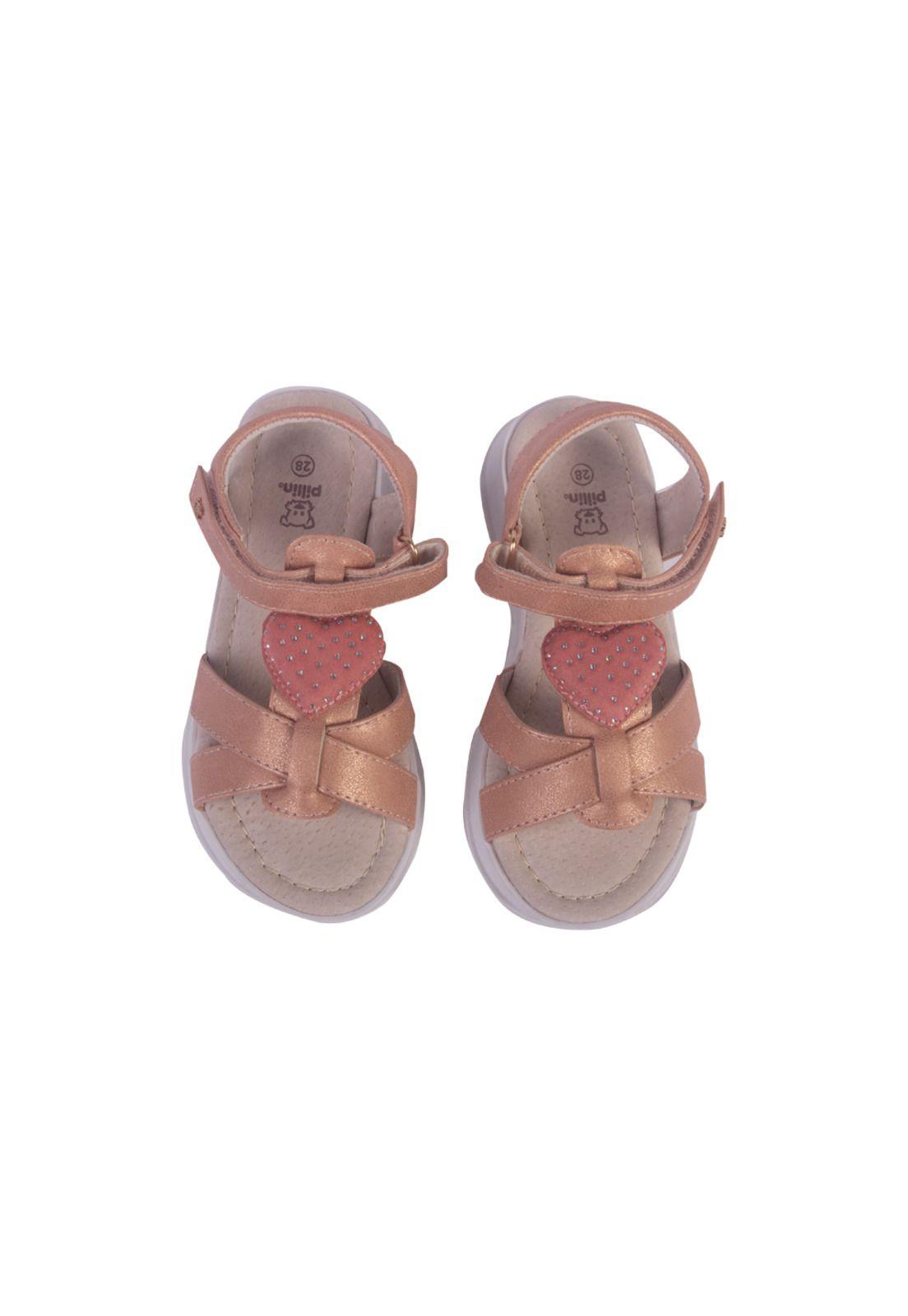 Sandalias Niña Naranja Pillin-2