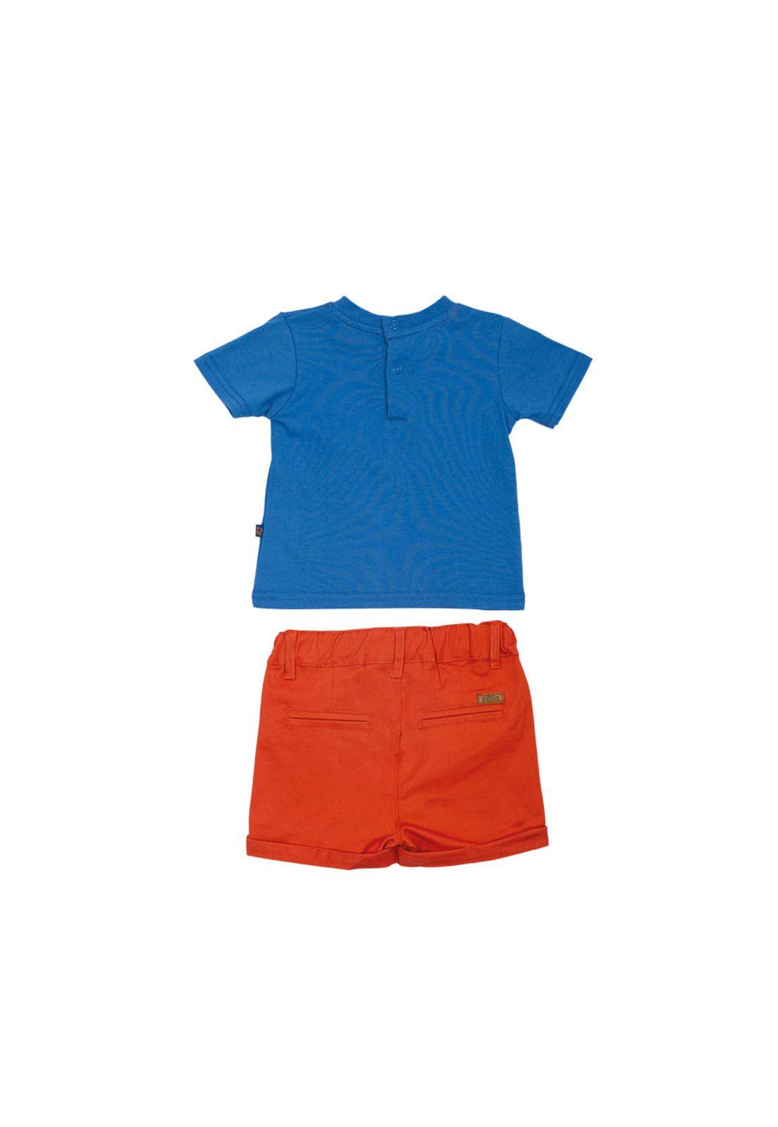 Conjunto Bebé Niño Naranja Pillin-1