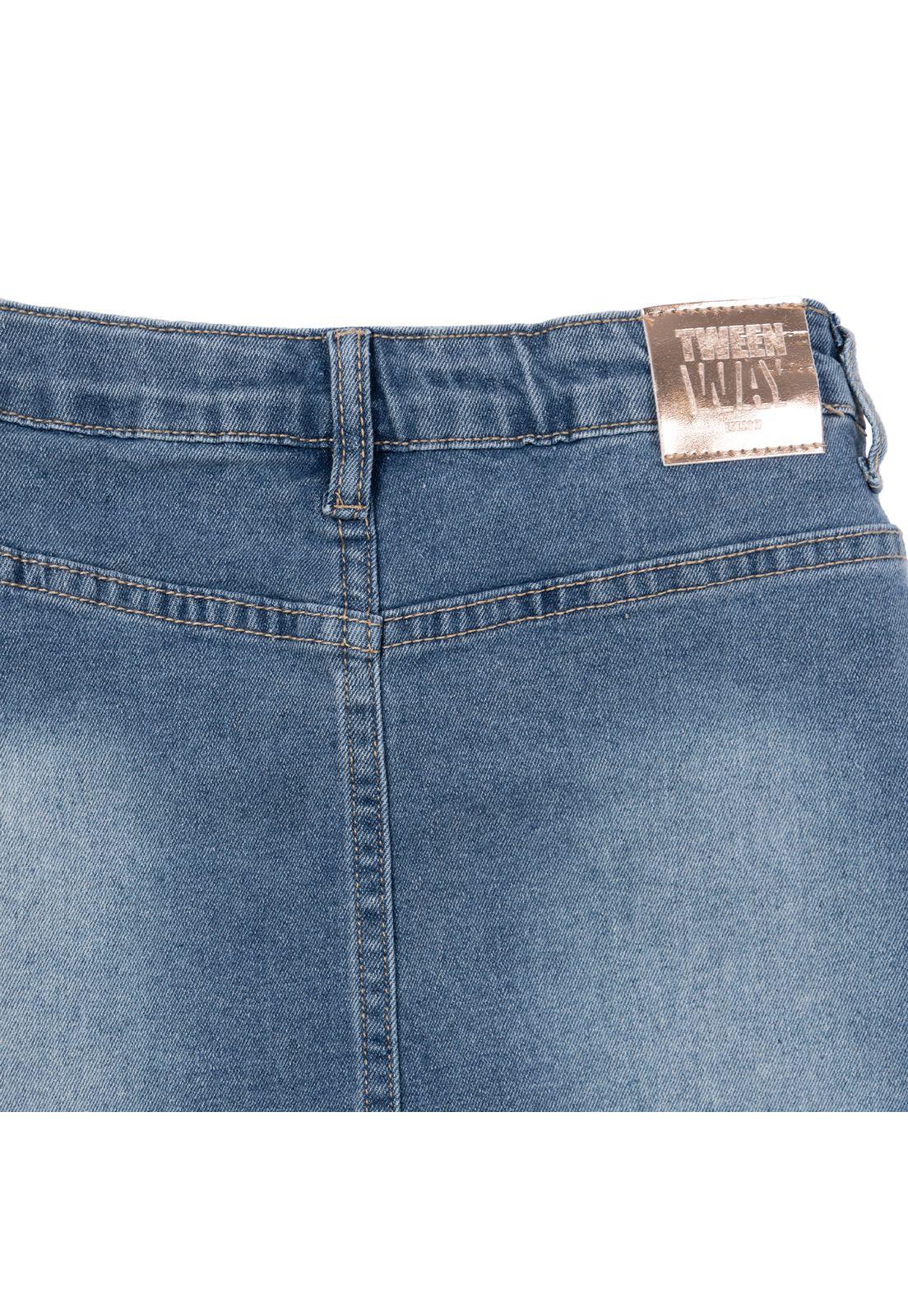 Falda Niña Denim Cargo Azul Pillin-3