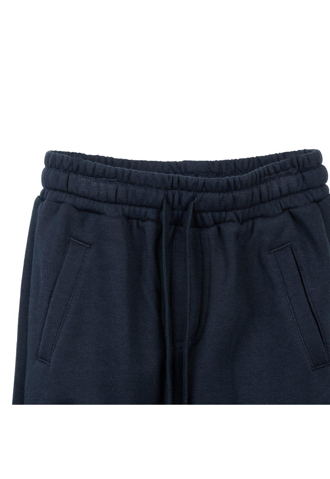 Pantalón Buzo Niño Cintura Ajustable Azul Marino Pillin-2