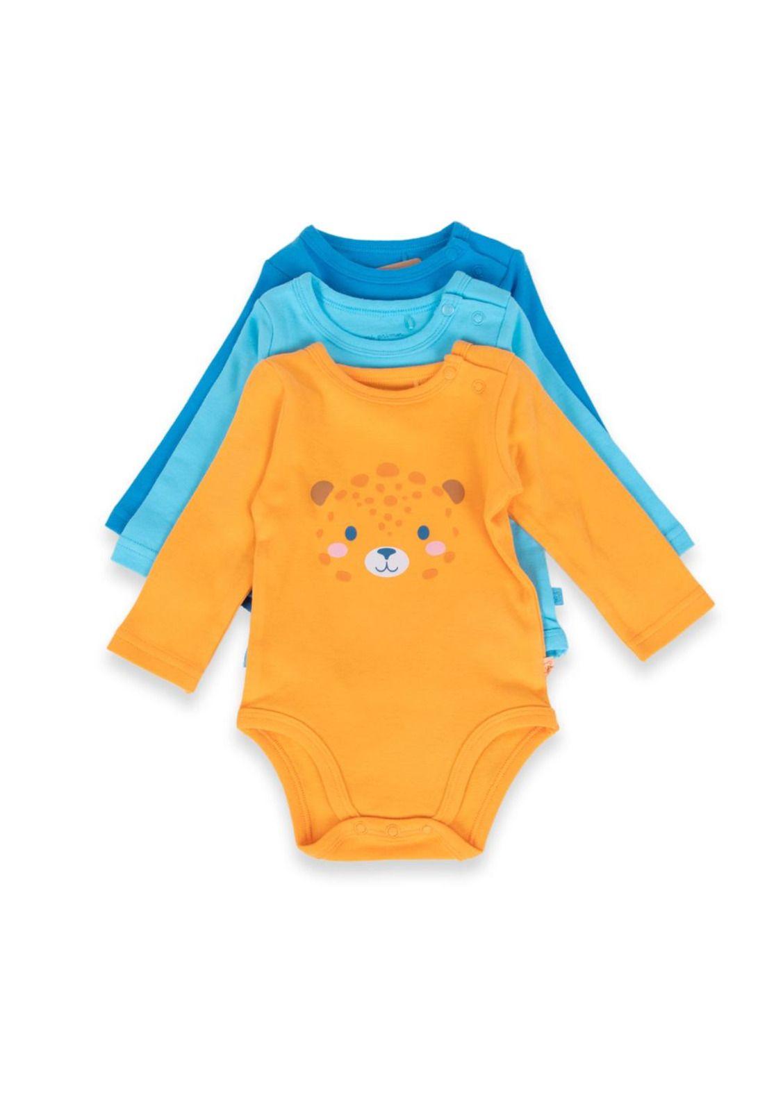 Set 3 Pzas Body Bebé Niño Multicolor Pillin-0