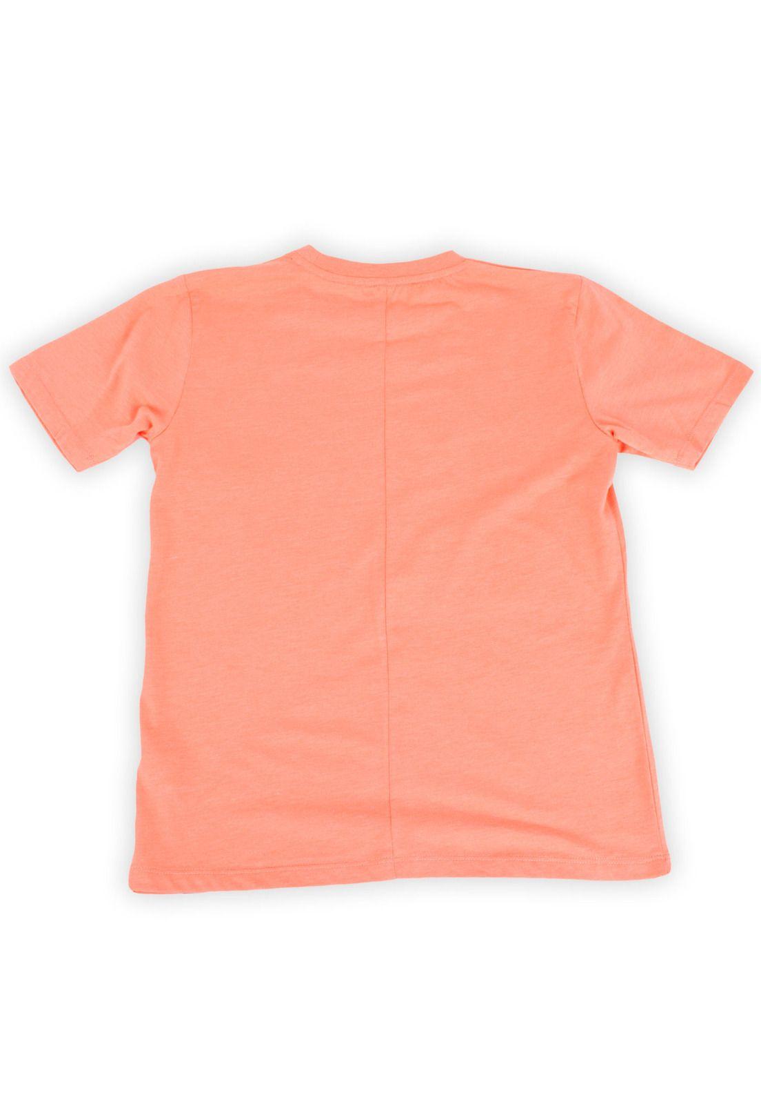 Polera Niño Naranja Pillin-2