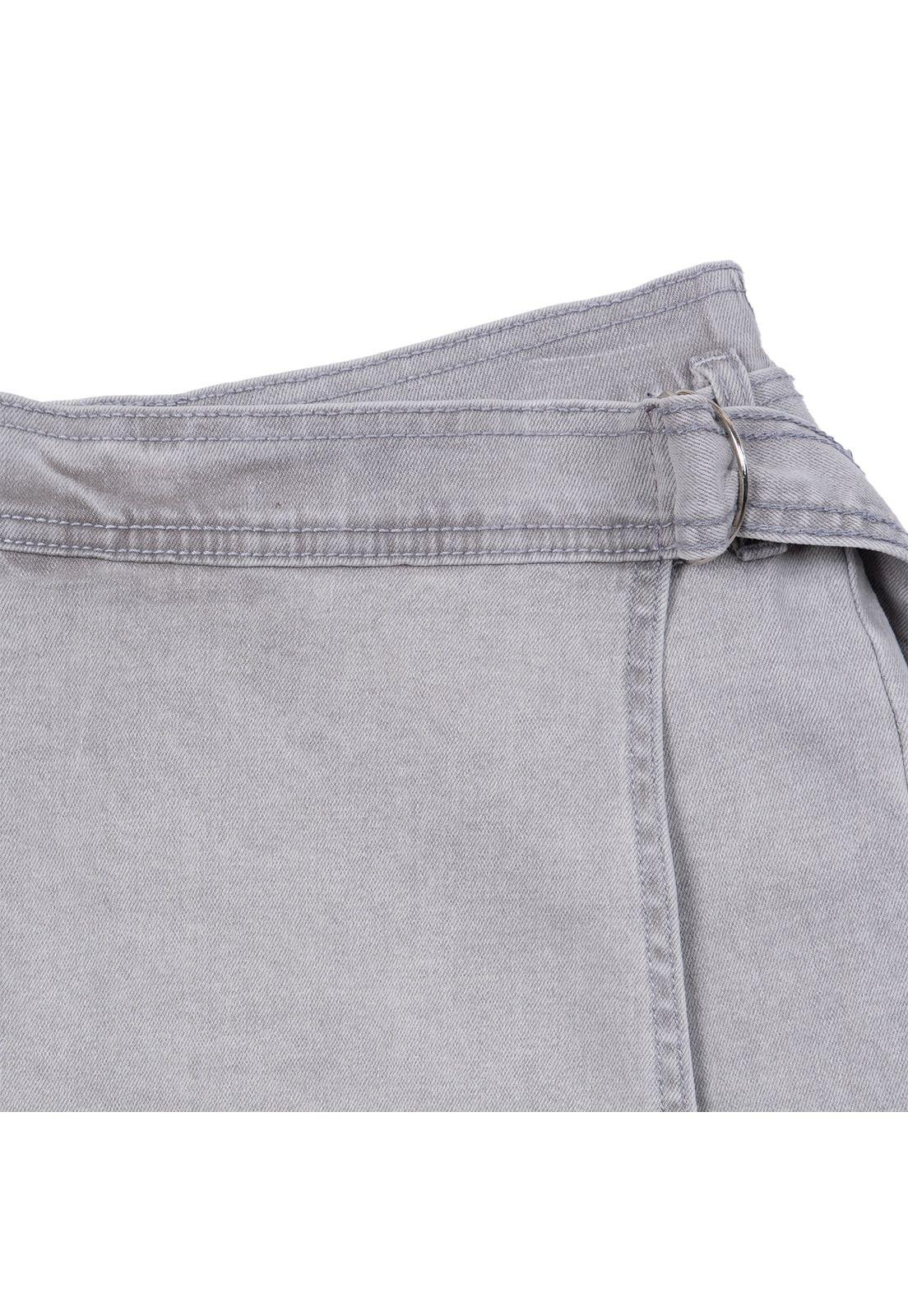 Short Falda Niña Denim Gris Pillin-2