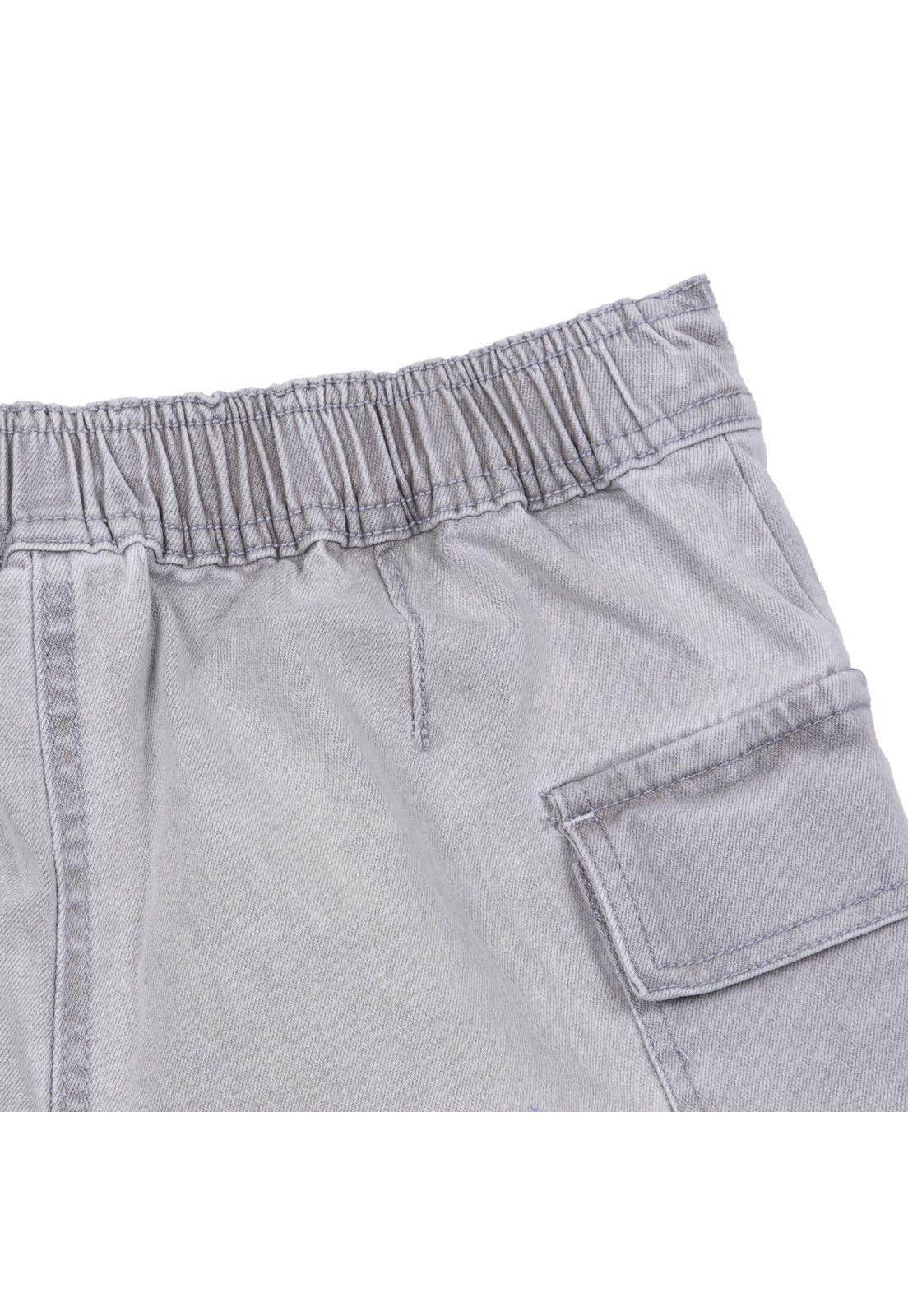 Short Falda Niña Denim Gris Pillin-3