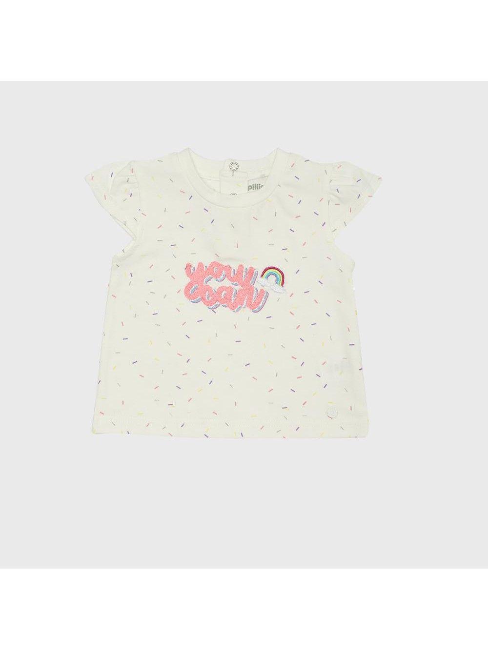 Polera Bebé Niña Blanco Pillin-0
